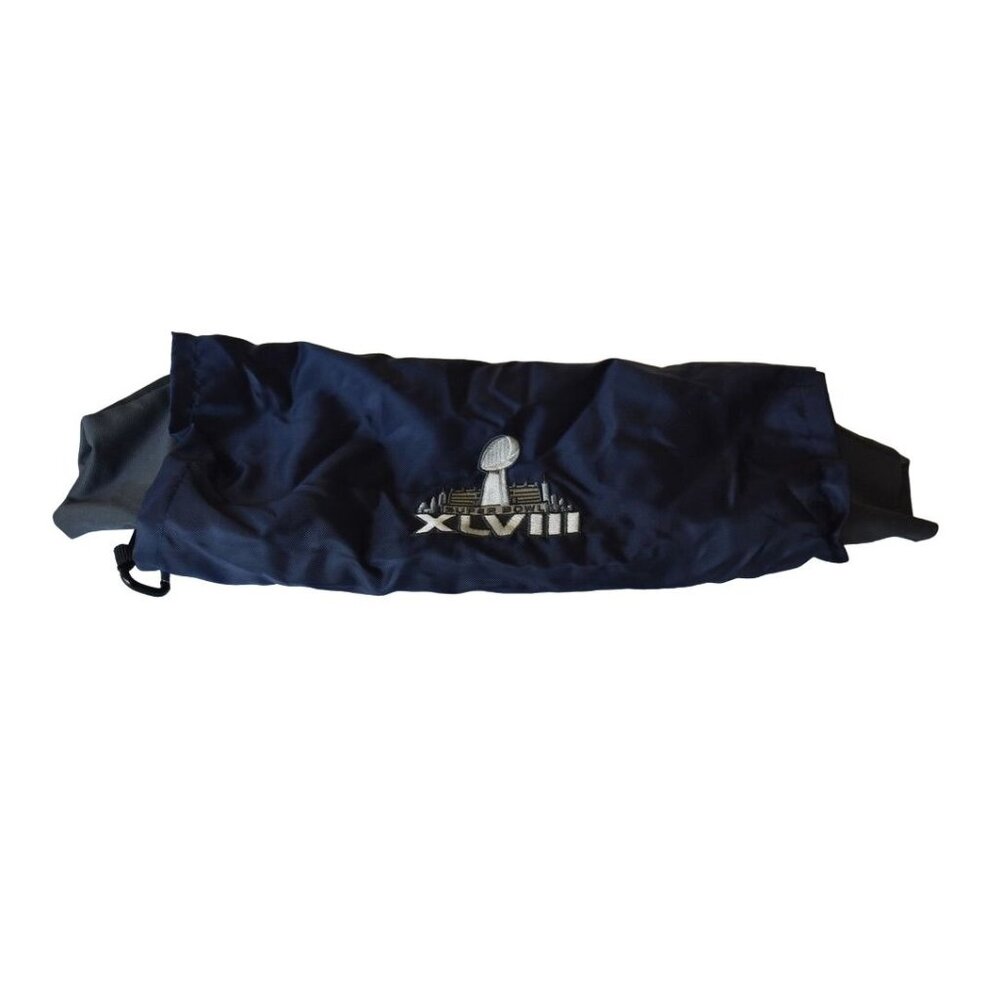 NWT  NFL Superbowl XLVIII  Blue Muffler W/Embroidered Super Bowl Logo Collector